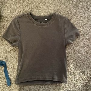 Pacsun distressed gray crop size M
